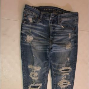 American Eagle AirFlex Ripped Skinny Jeans 33 X 30